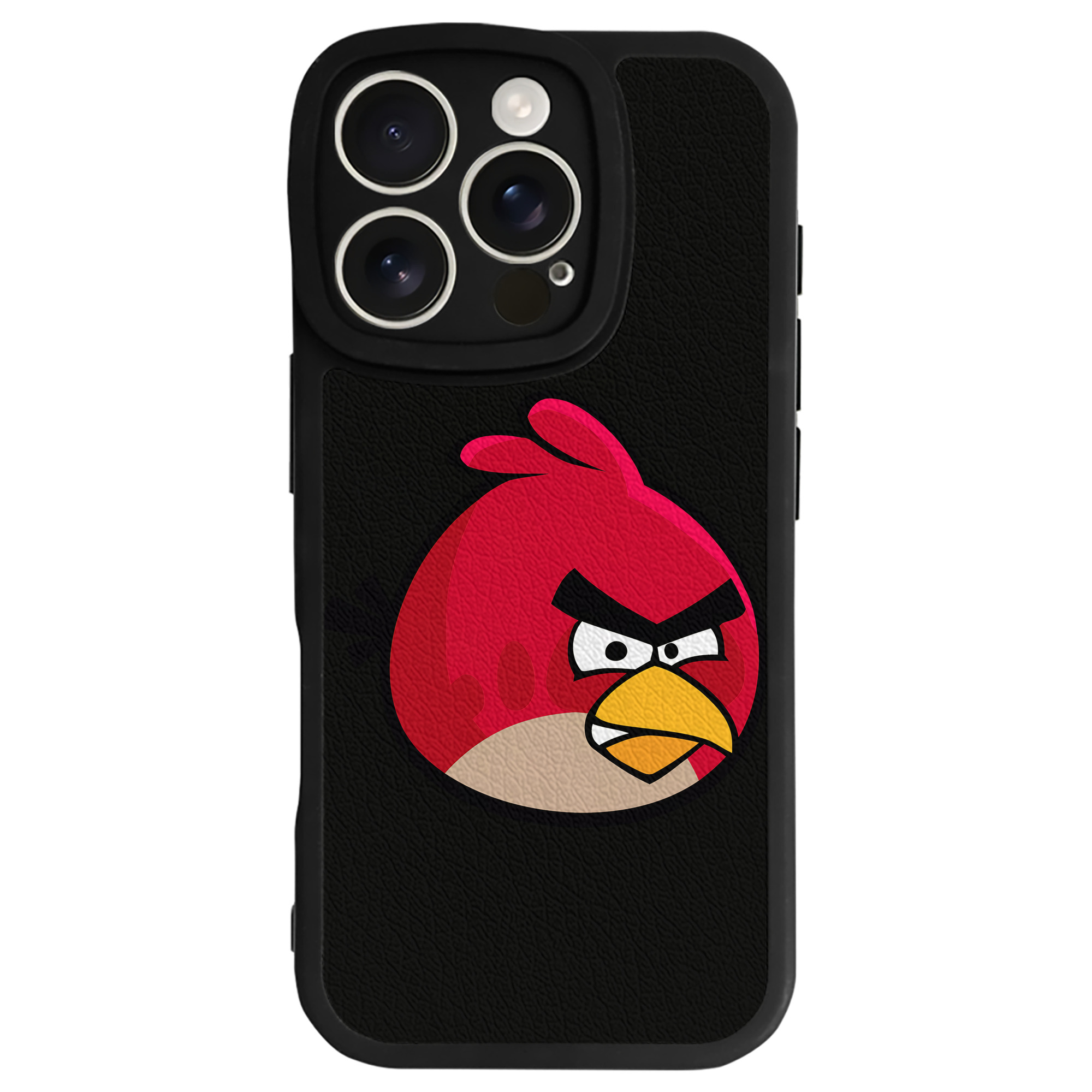 （画像用） Angry Birds アングリーバード 【iPhone 16シリーズ対応】シリコンスマホケース（レザー調） 材質：シリコン